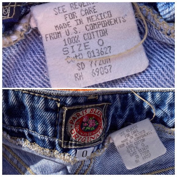 vintage distressed 90s jean high bleach dipped - Picture 2 of 7